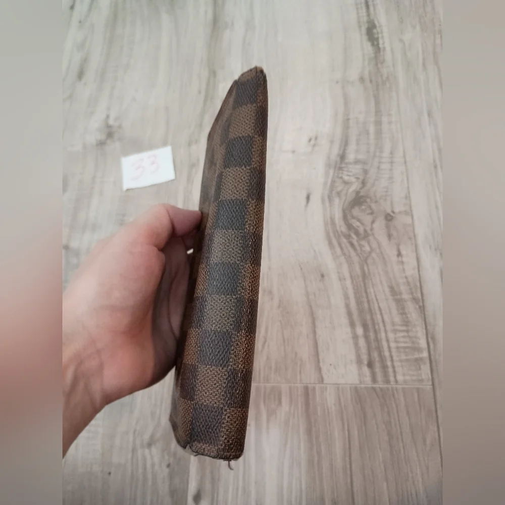Checkered Brown and Black Wallet